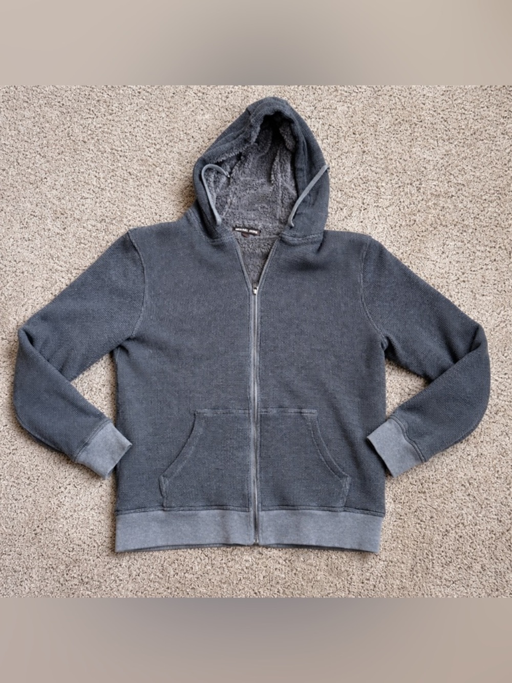 Michael Kors Men's Gray Hooded Zip-Up Jacket